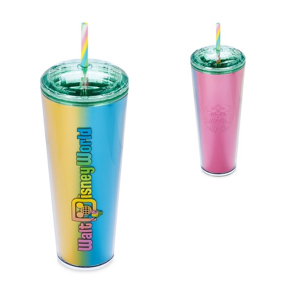 NWT. Disney Eats Shaved Ice Starbucks Tumbler with Straw - Walt Disney World. - Picture 1 of 14